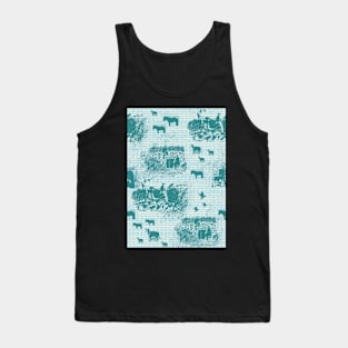 Gaddering Da Peats - Turquoise Tank Top